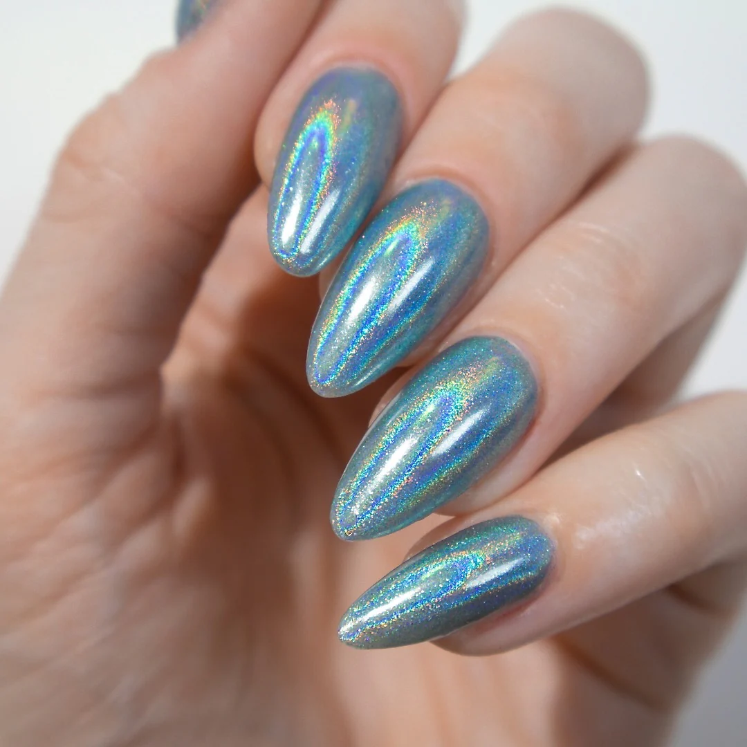 Egg Blue - Holographic Nail Powder - Image 2