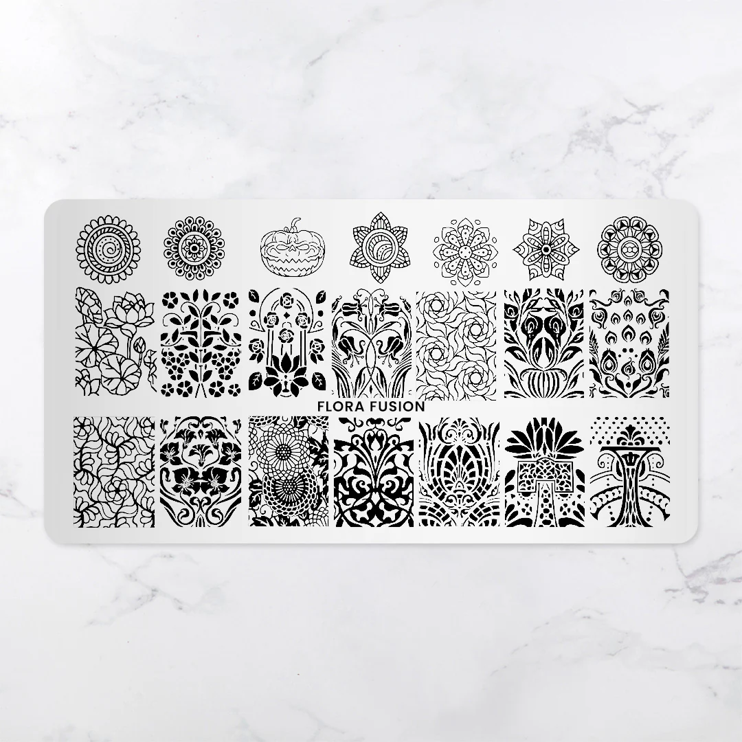 Flora Fusion - Pattern Press Template - Image 2