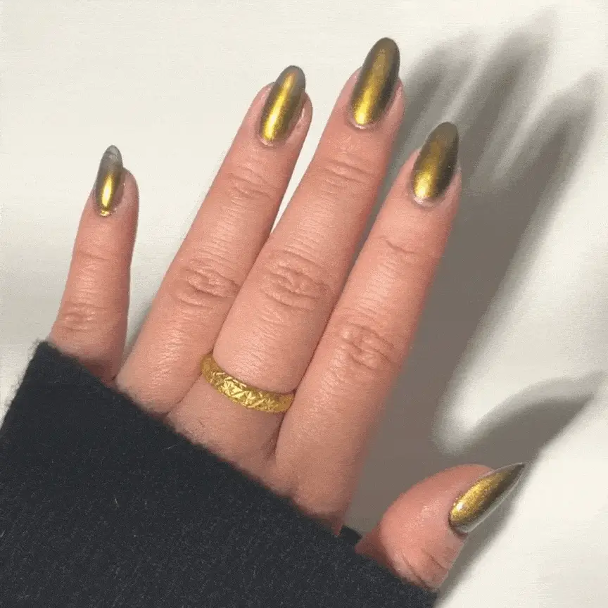 Golden - Shade Shift Metallic Nail Powder - Image 5