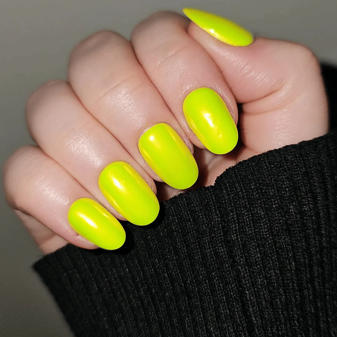 Lemon - Matte Neon Nail Powder - Image 4