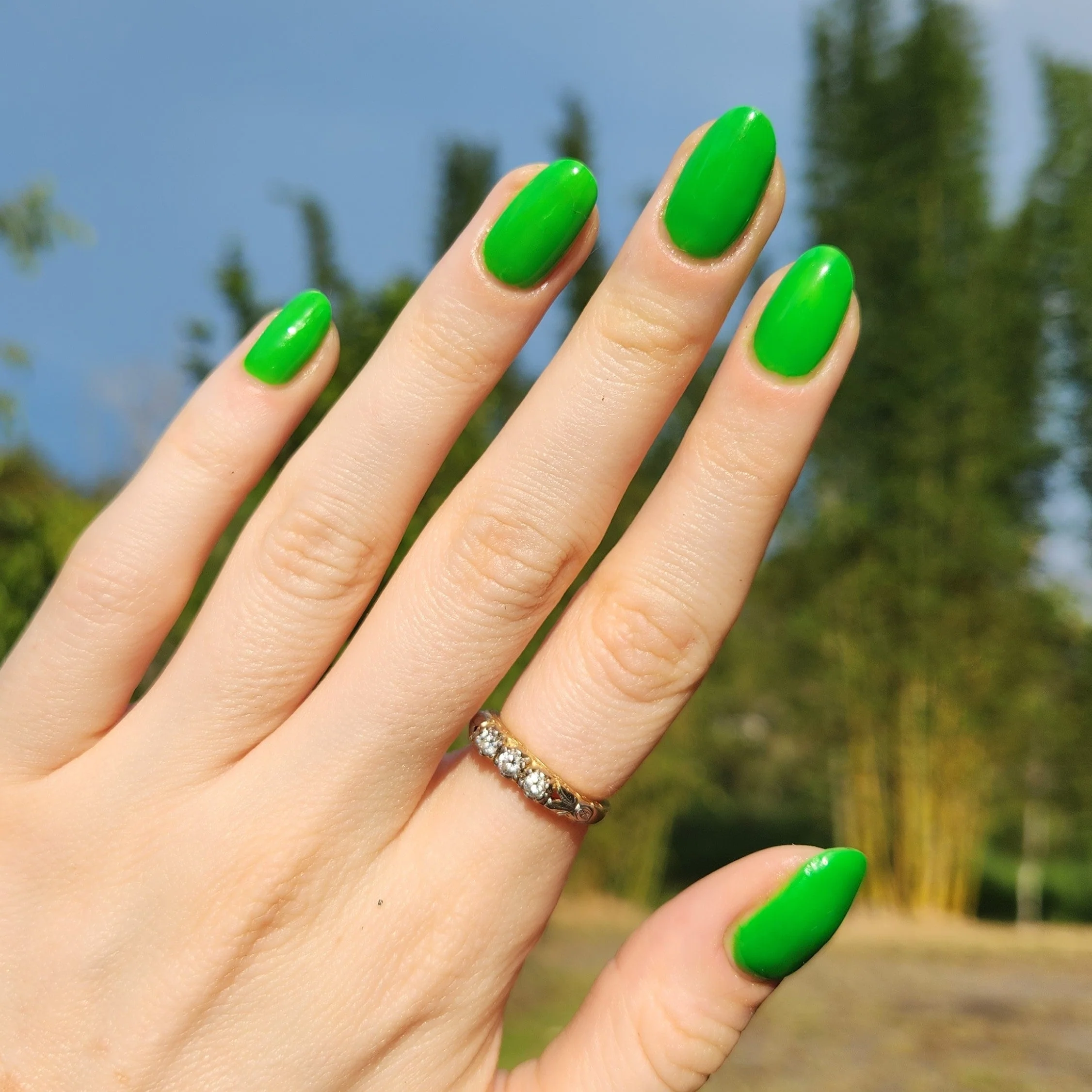 Lime - Matte Neon Nail Powder - Image 2