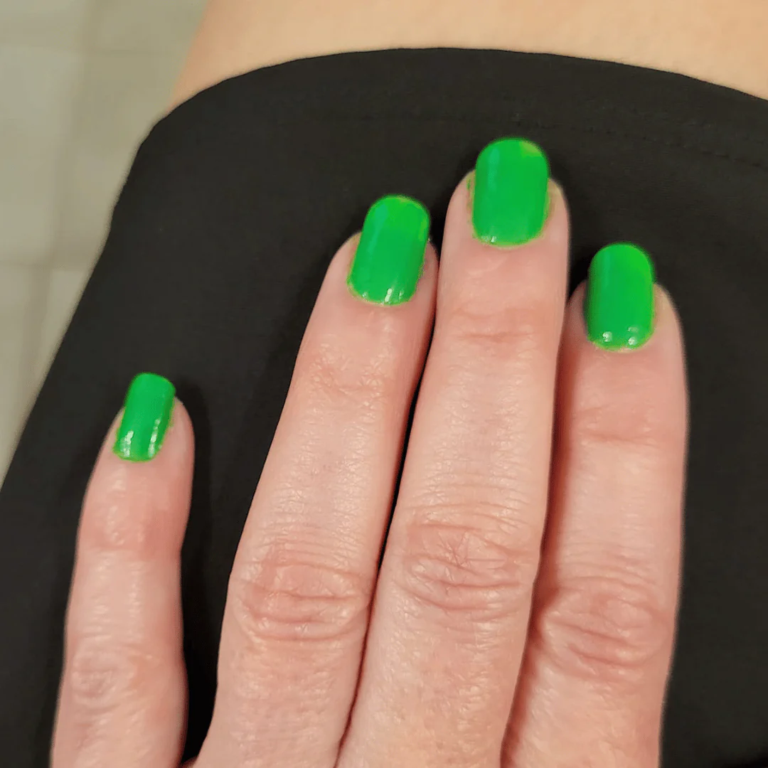 Lime - Matte Neon Nail Powder - Image 6