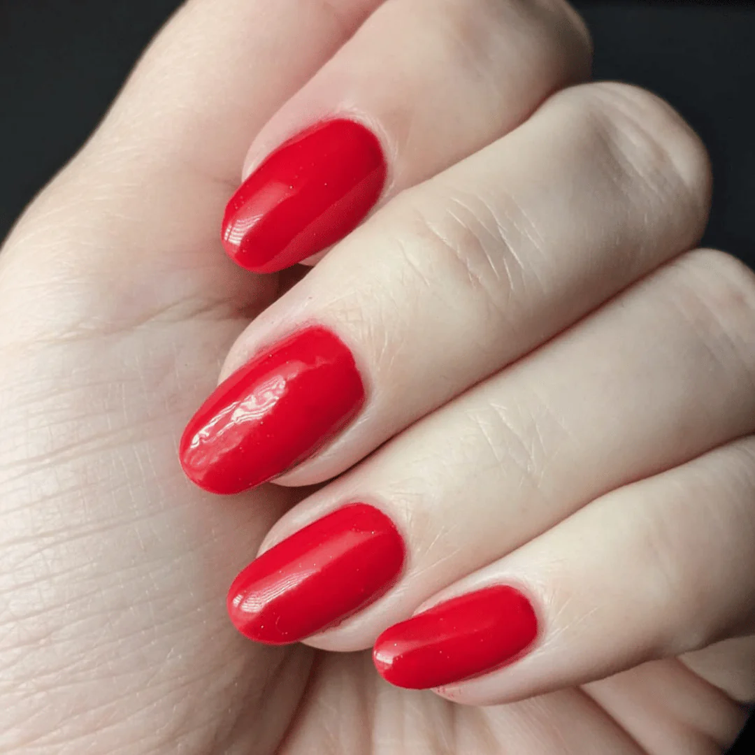 Luminous Red - Matte Neon Nail Powder - Image 4