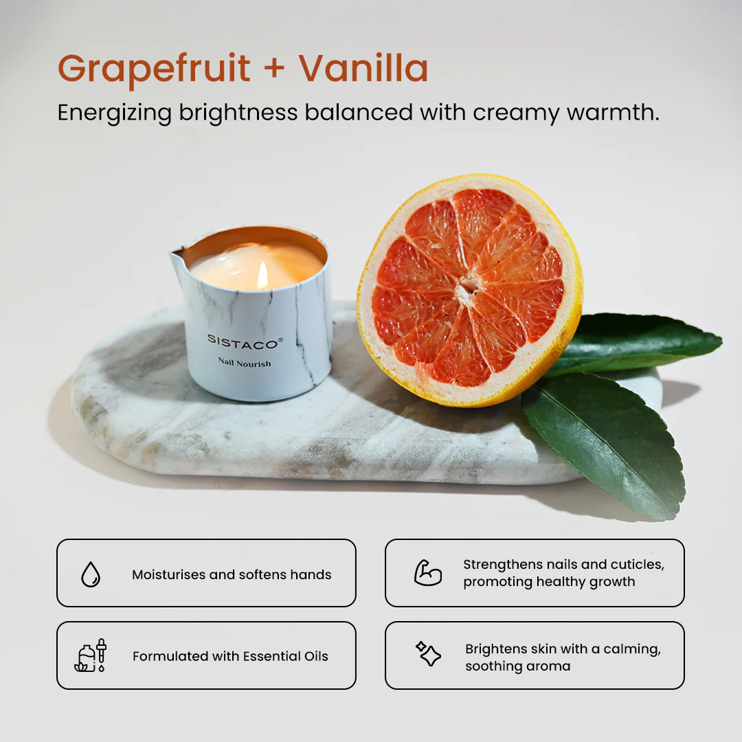Nail Nourish Candle - Citrus Paradisi Grapefruit + Vanilla - Image 2