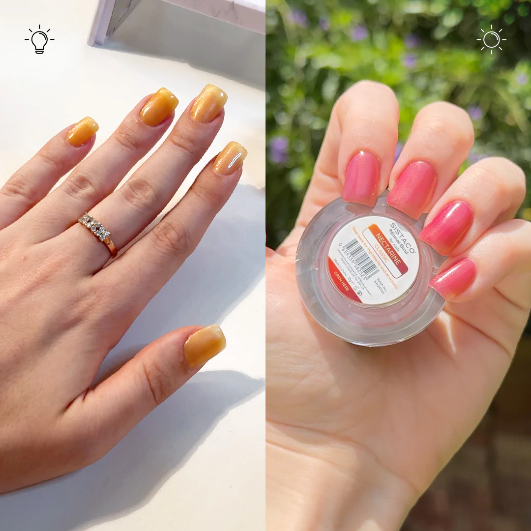 Nectarine - Classic Colour Changing Nail Powder - Image 3