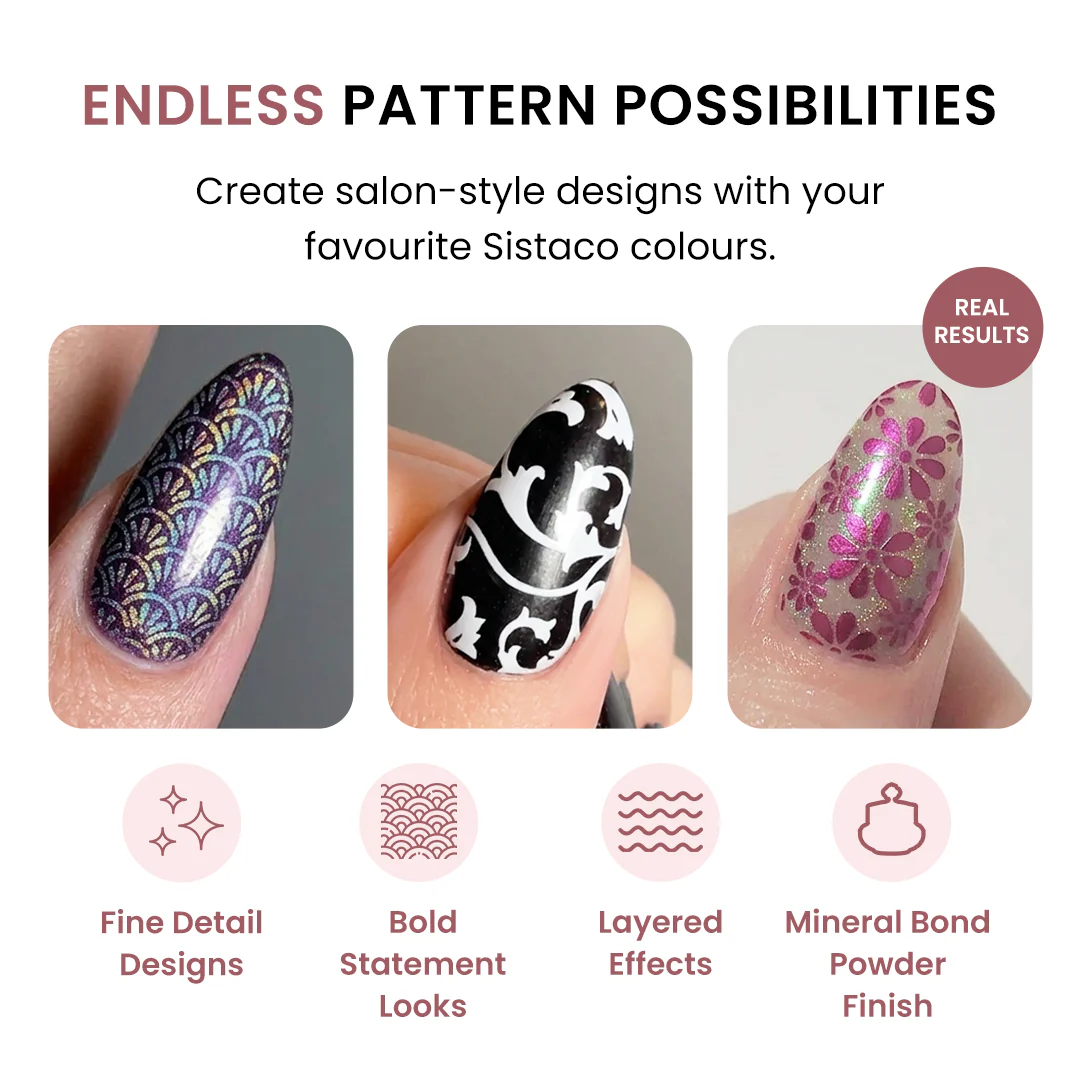 Pattern Press Nail Stamping Kit - Image 3