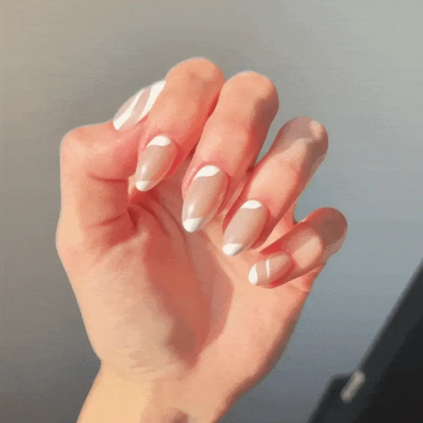 Silken Cats Eye - Almond Sustainable Nails - Image 2