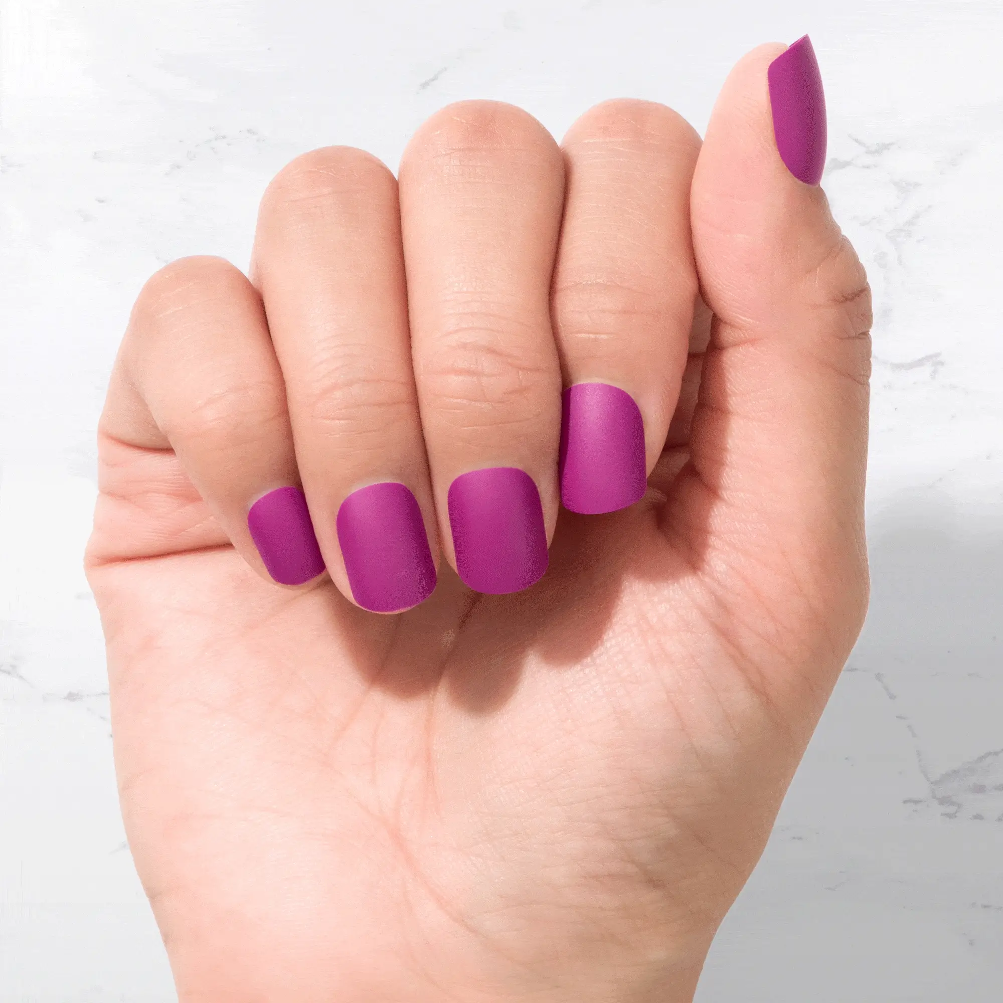 Aubergine - Square Sustainable Nails - Image 4