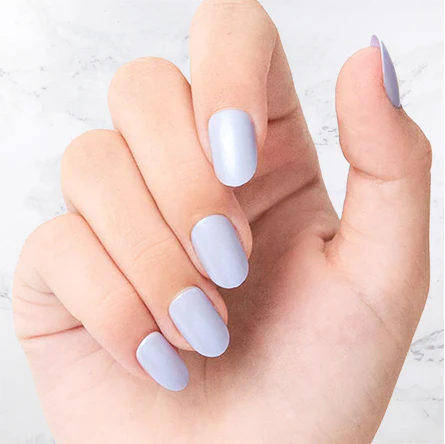 Baby Blue - Oval - Sustainable Nails - Image 2