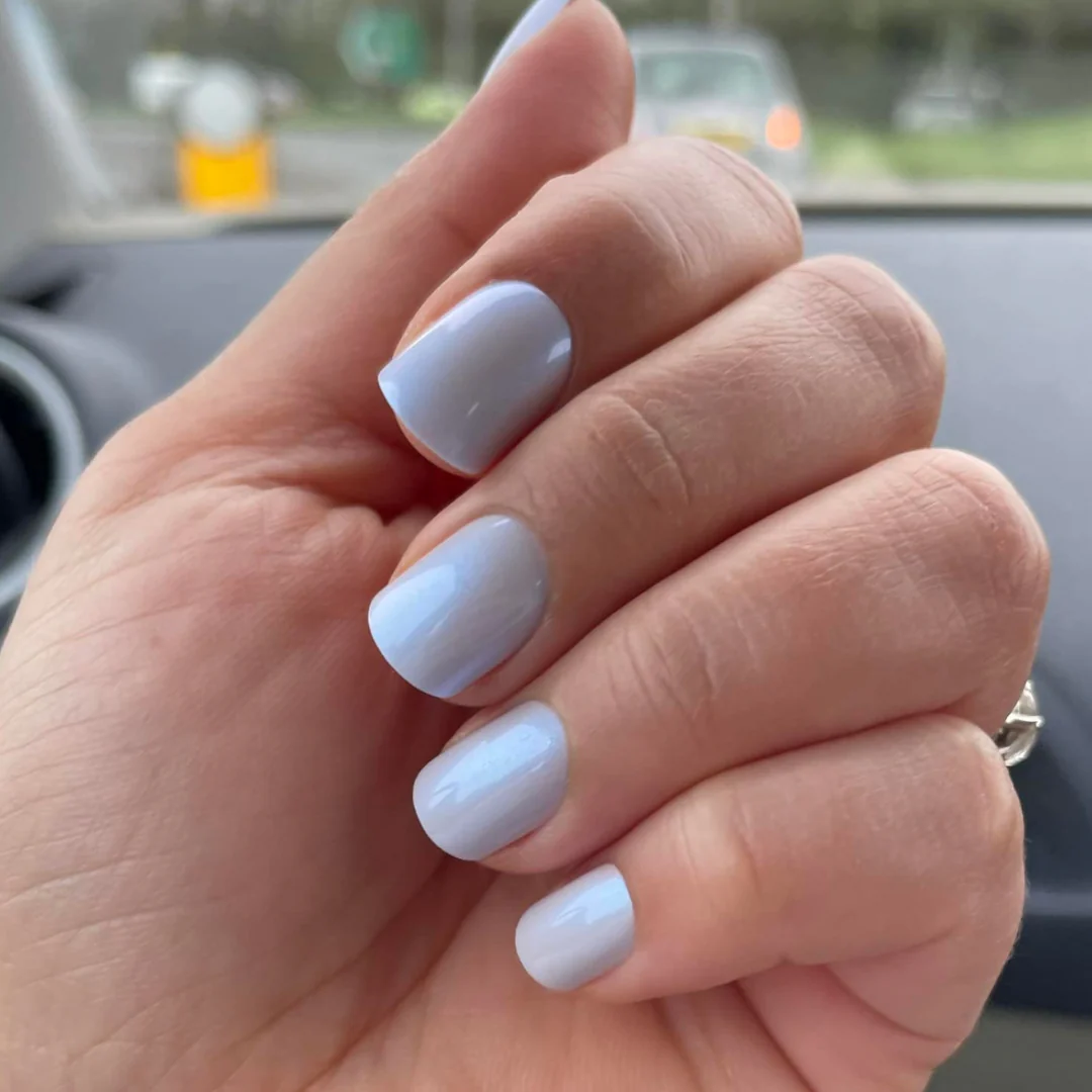 Baby Blue - Square - Sustainable Nails - Image 2