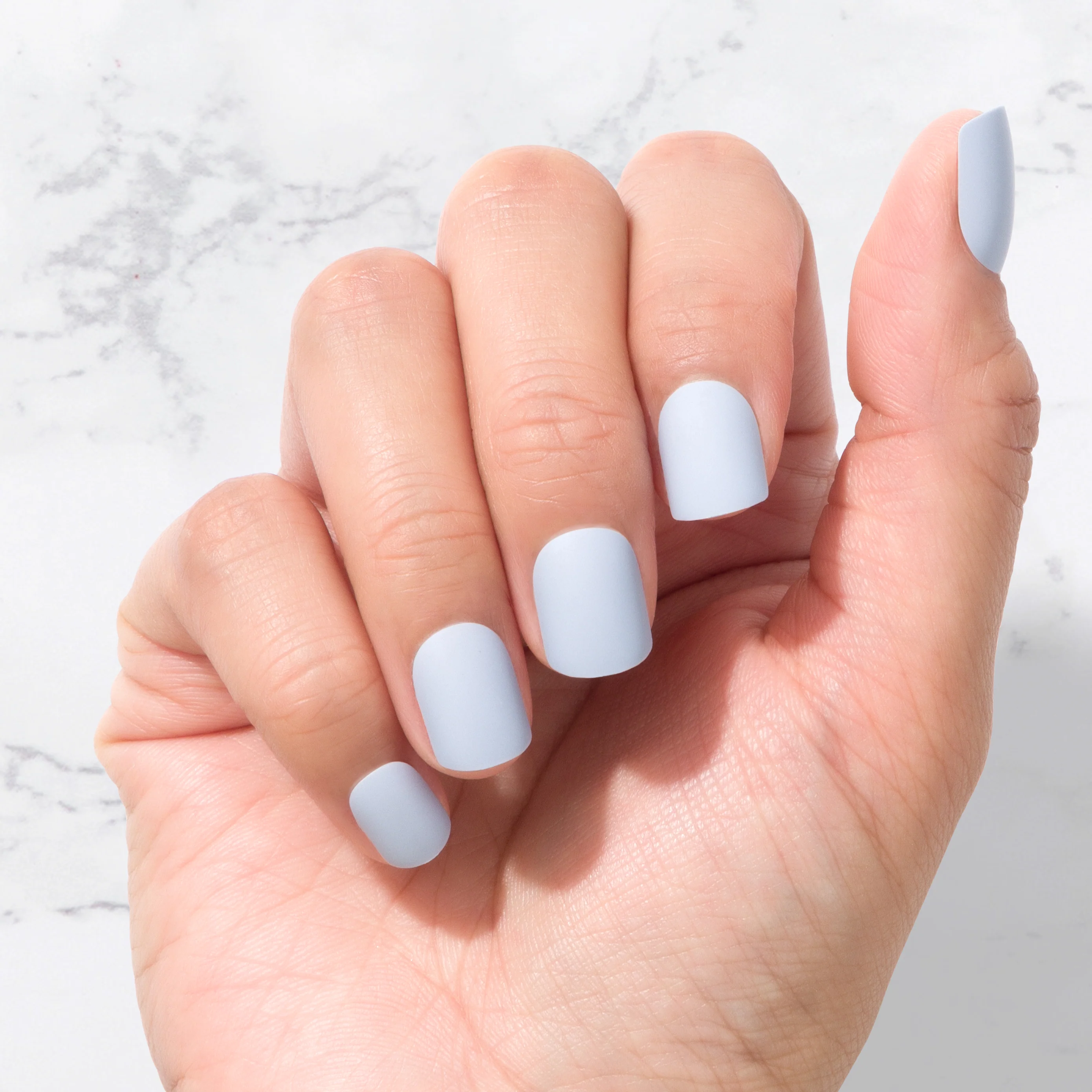 Cambridge Blue - Square Sustainable Nails - Image 2