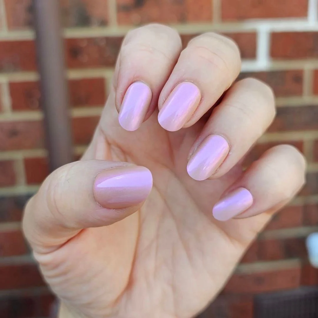 French Rose Glazed - Oval Sustainable Nails - Image 3