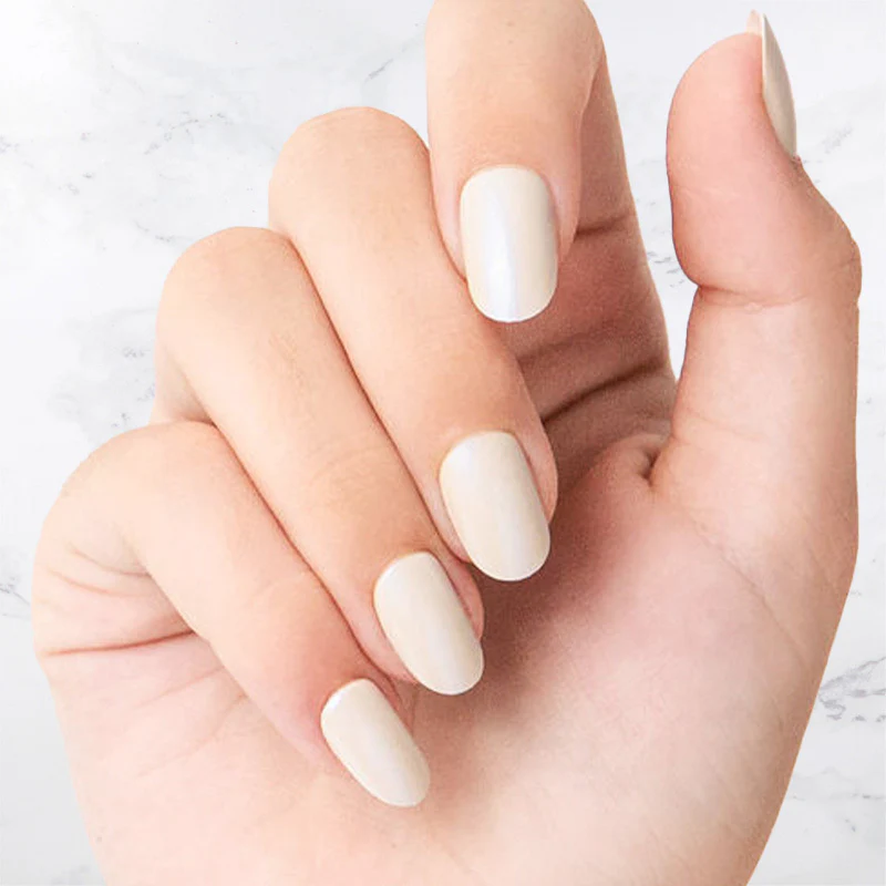 Ivory - Oval Sustainable Nails - Image 2