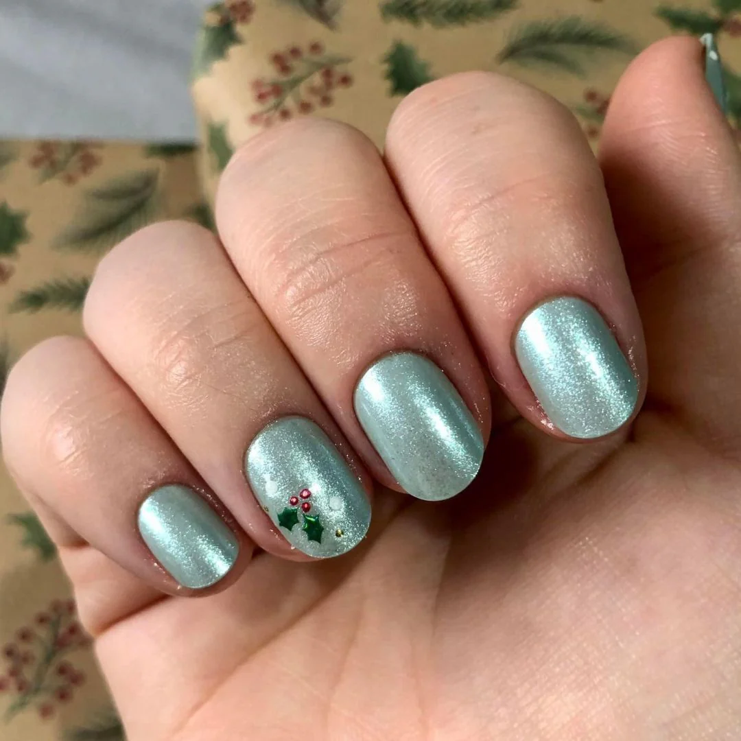 Mint Glazed - Oval Sustainable Nails - Image 3