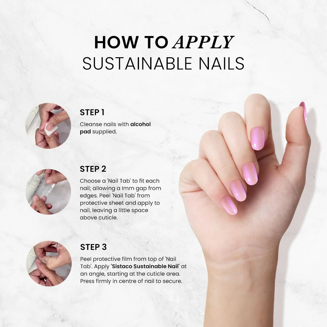 3 Piece Sustainable Nails Pack + 1 FREE - Image 4