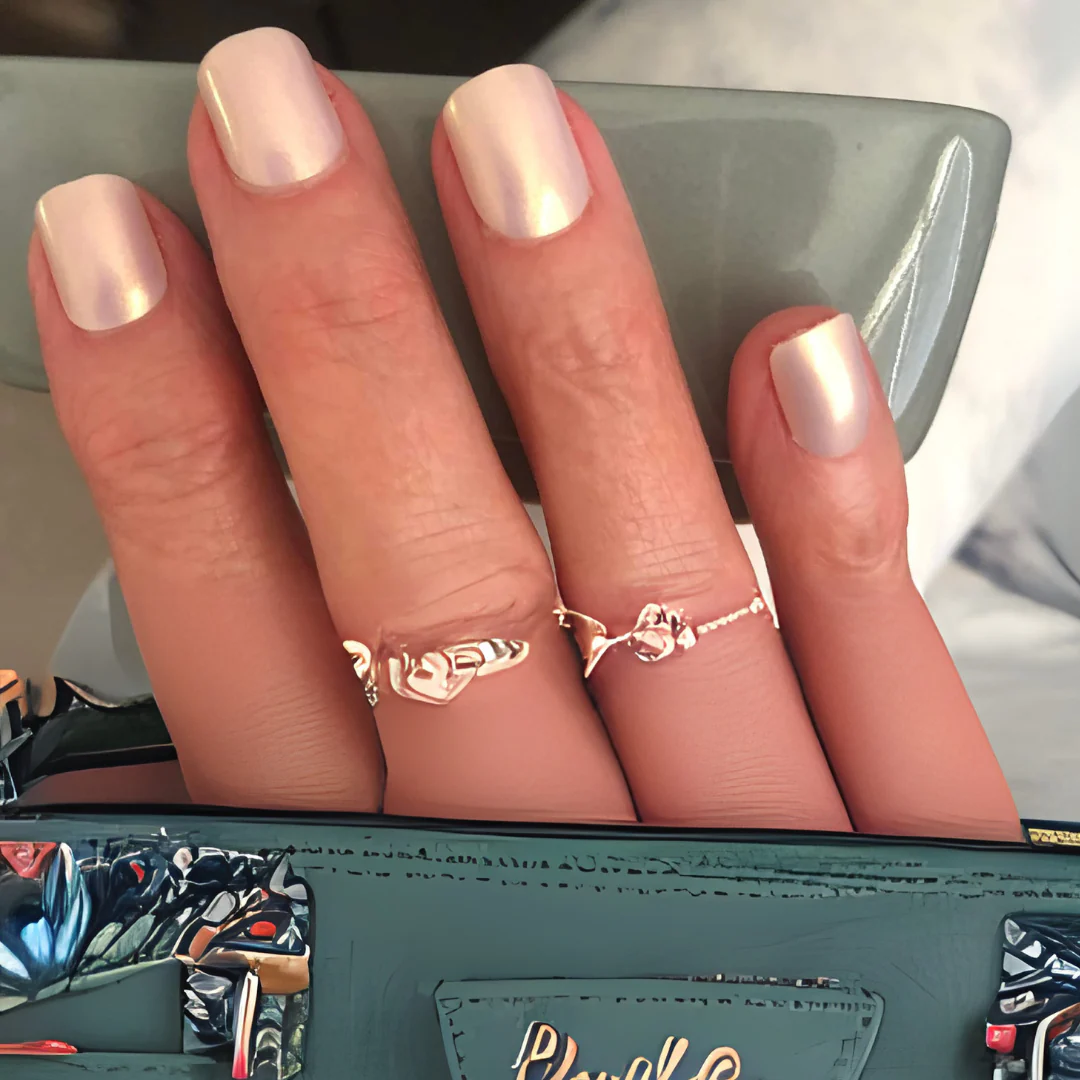 Pearlescent - Square Sustainable Nails - Image 3
