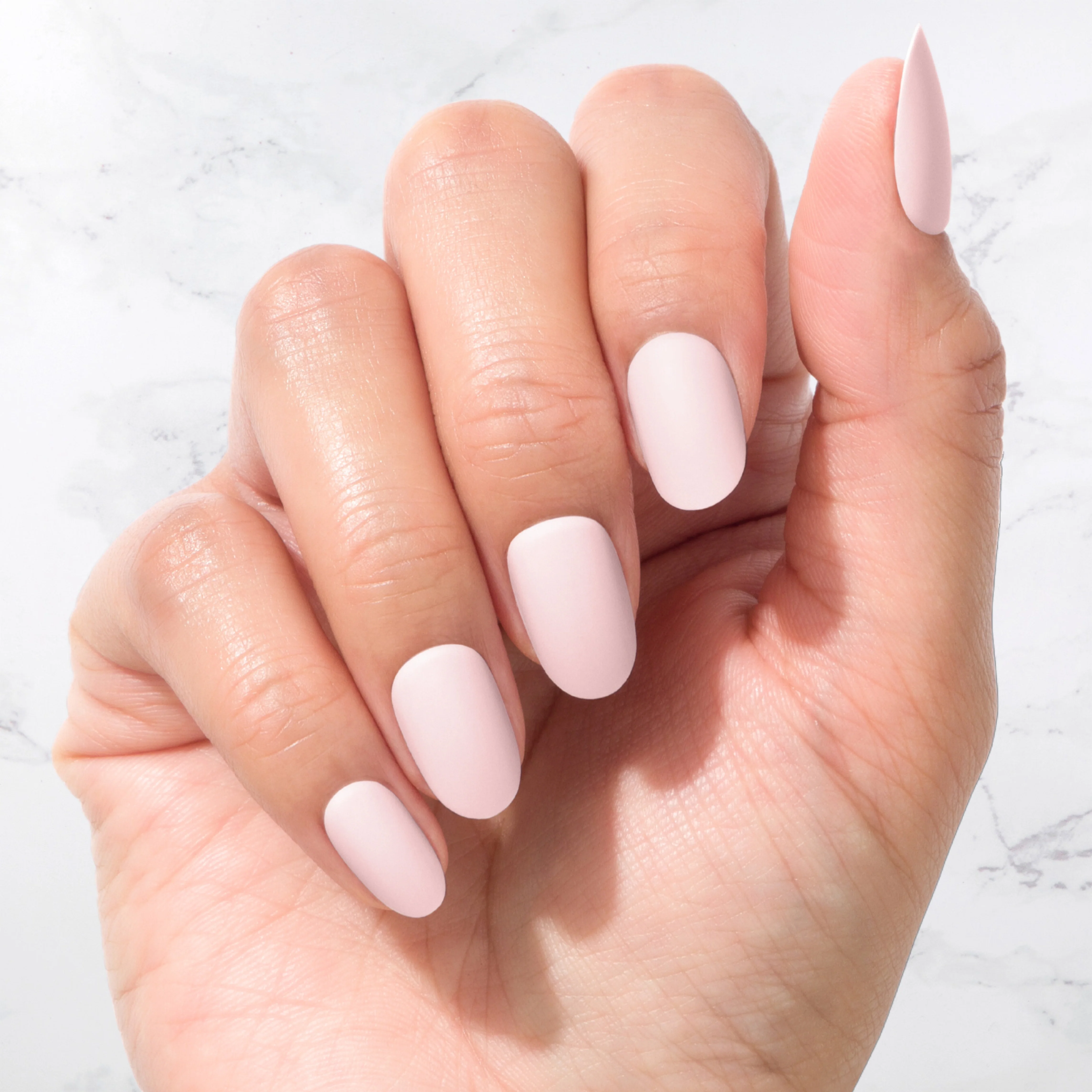 Pink Tint - Oval Sustainable Nails - Image 3