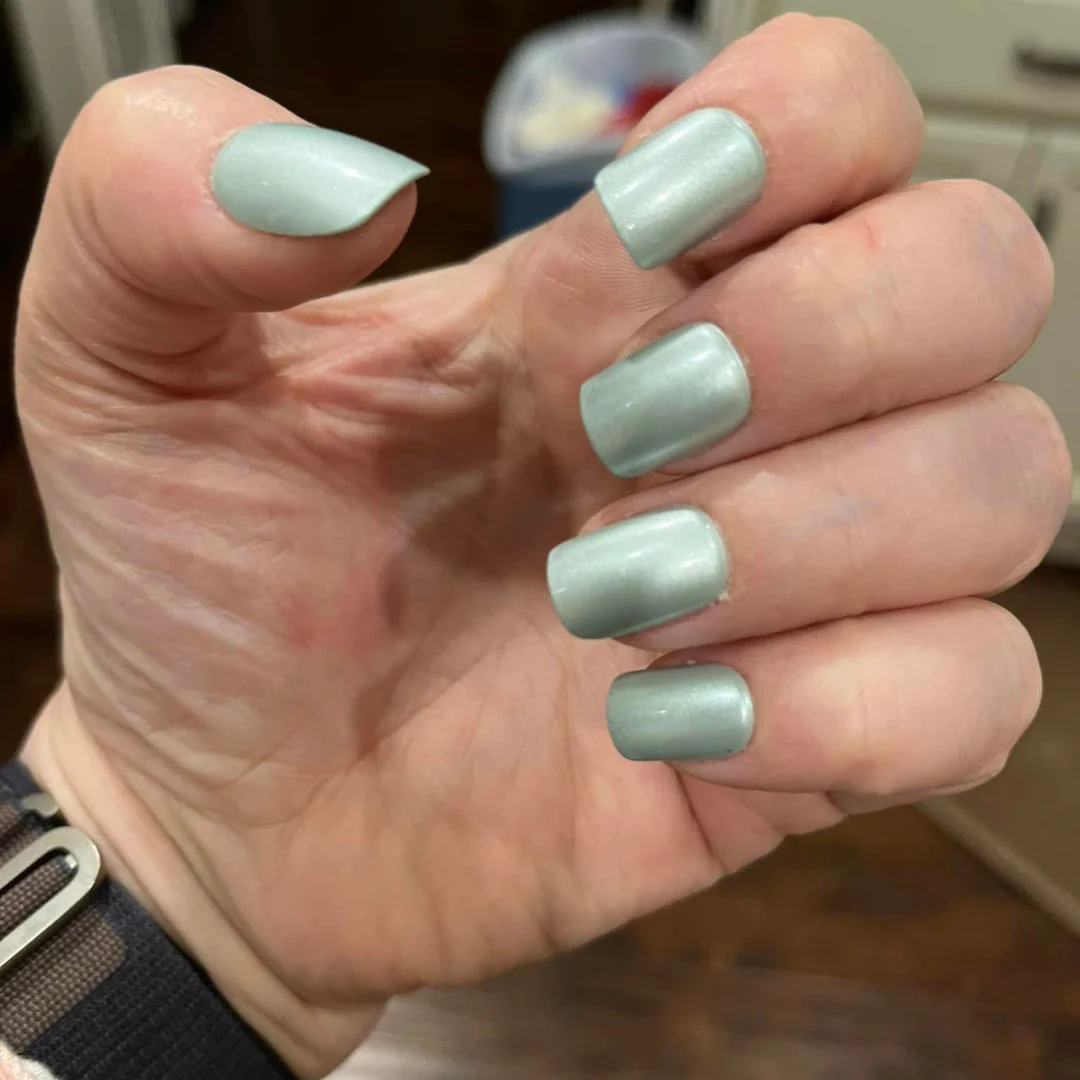 Pistachio Glazed - Square Sustainable Nails - Image 2
