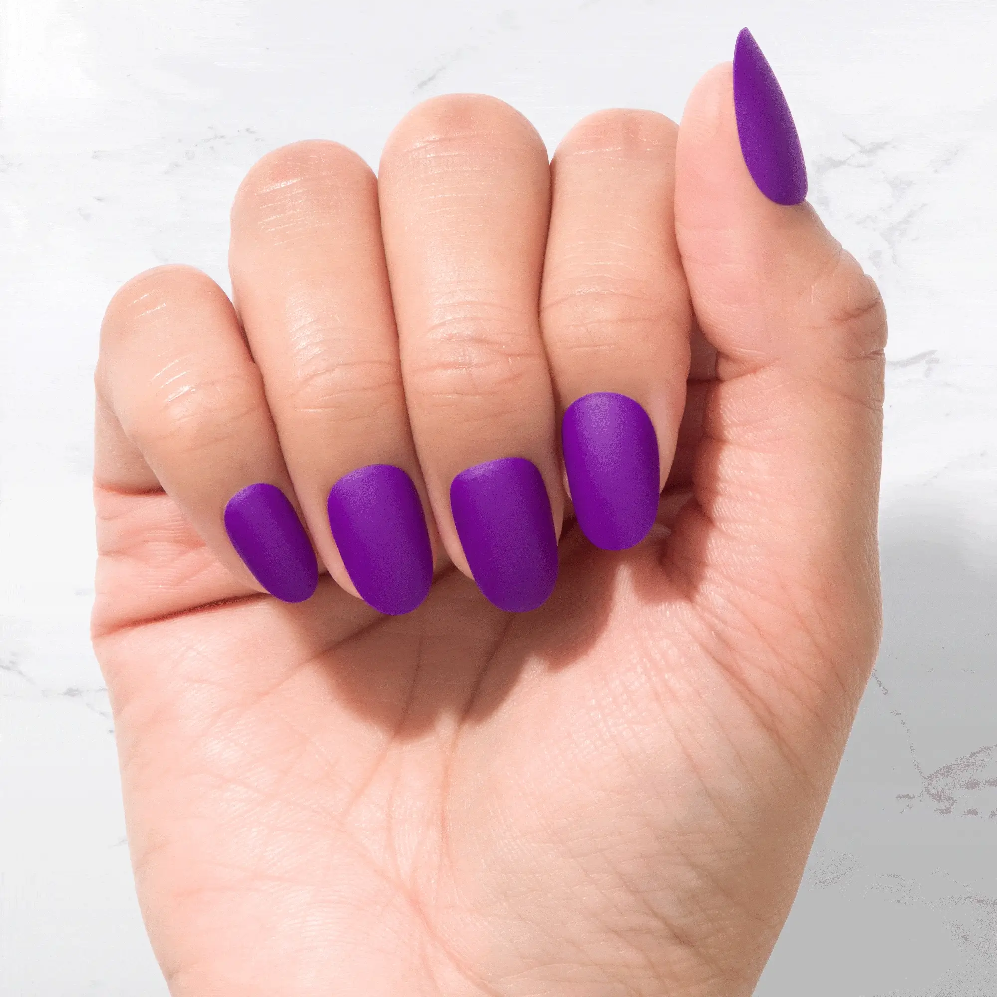 Purple Haze - Oval Sustainable Nails - Image 4