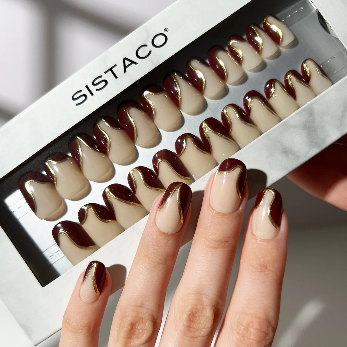 Velour Nights - Oval Sustainable Nails - Image 3
