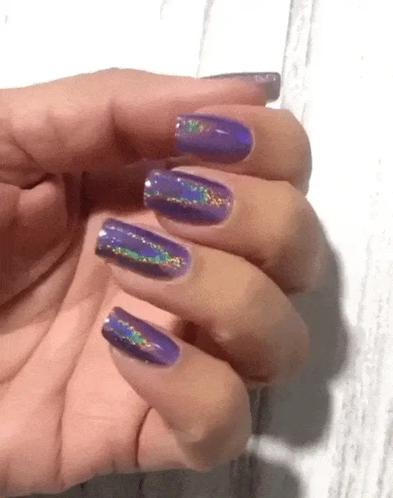 Violet Sky - Holographic Nail Powder - Image 2